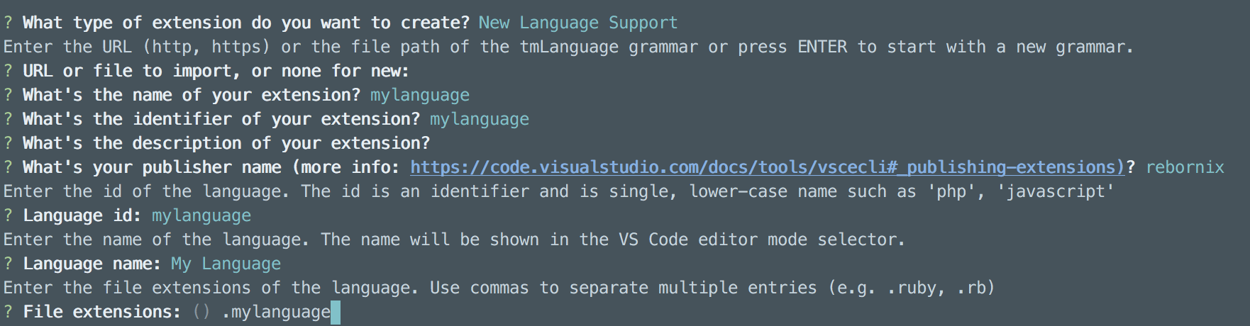 VSCode 插件开发自定义语言