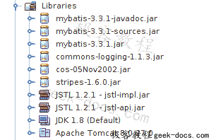 Java  使用 Stripes 的 webapp,MyBatis,Derby