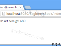 JSTL函数 fn:replace()|极客教程