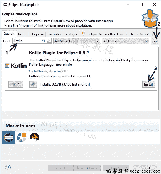 Kotlin开发环境搭建之Eclipse