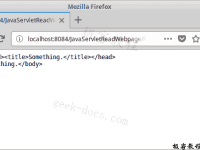 Java Servlet 读取网页|极客教程