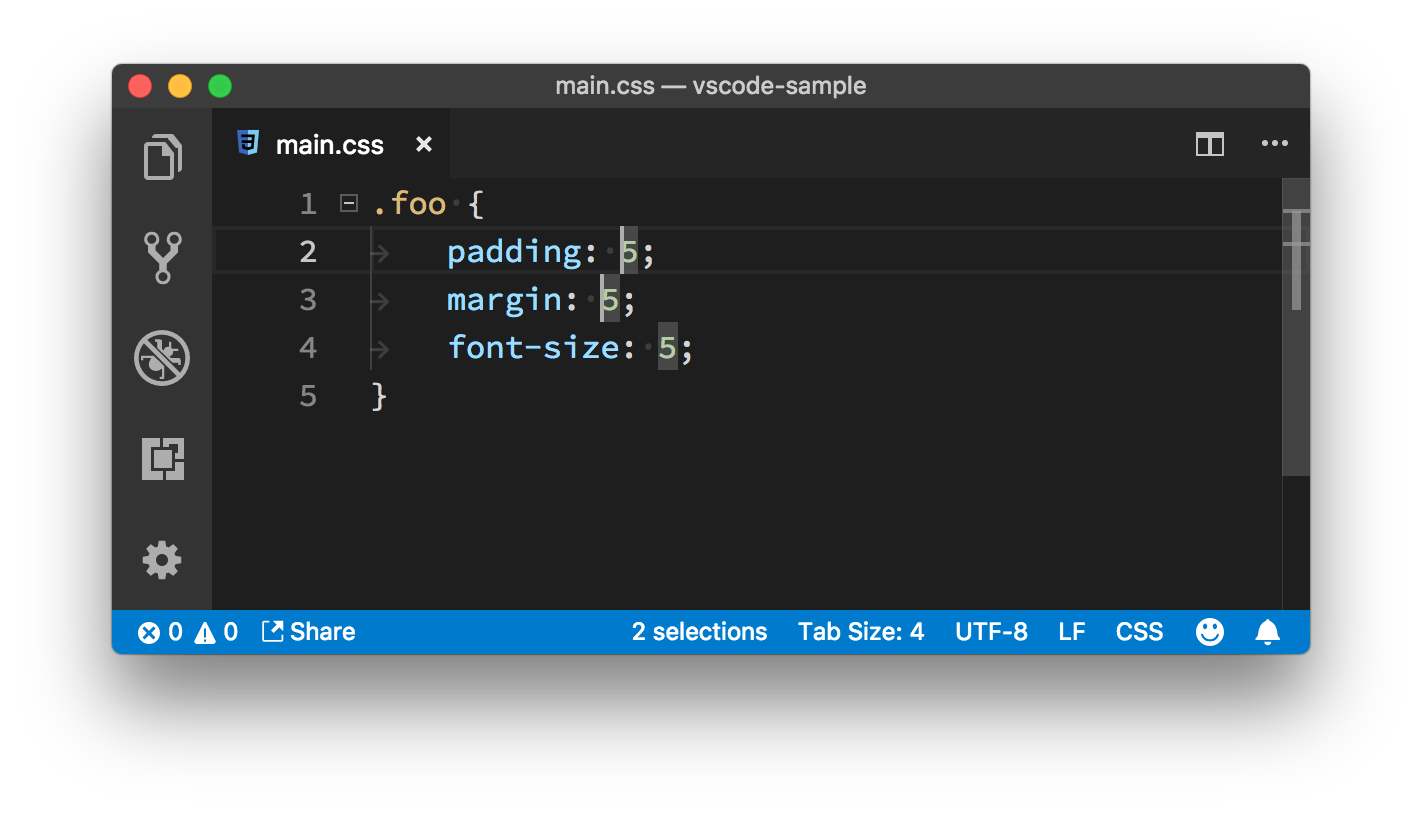 VSCode 多光标特性